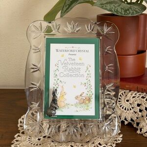 Waterford Crystal Velveteen Rabbit Collection Picture Frame with Bunny Accent